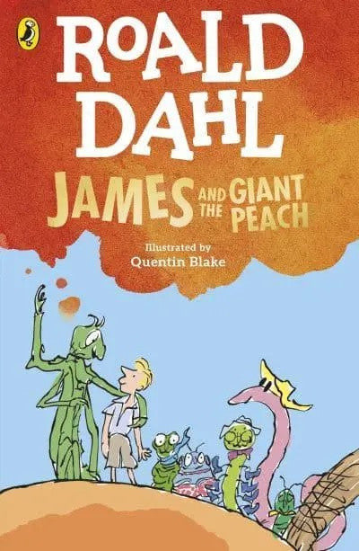 Clawr llyfr / Book cover: James and the Giant Peach