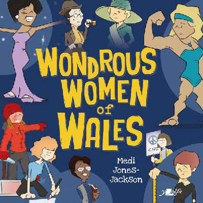 Clawr llyfr / Book cover: Wondrous Women of Wales