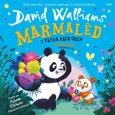 Clawr llyfr / Book cover: Marmalêd - Y Panda Bach Oren / Marmalade - The Orange Panda