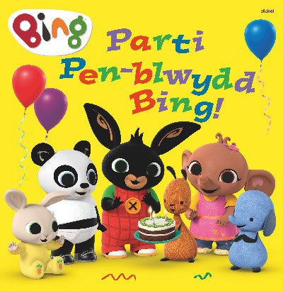 Clawr llyfr / Book cover: Parti Pen-Blwydd Bing!