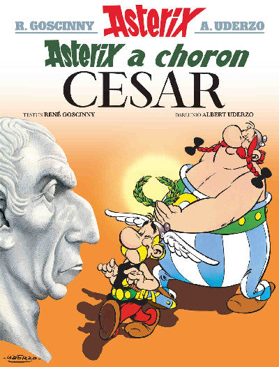 Clawr llyfr / Book cover: Asterix a Choron Cesar