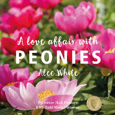 Clawr llyfr / Book cover: A Love Affair with Peonies