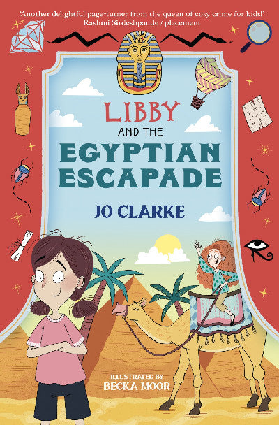 Clawr llyfr / Book cover: Libby and the Egyptian Escapade