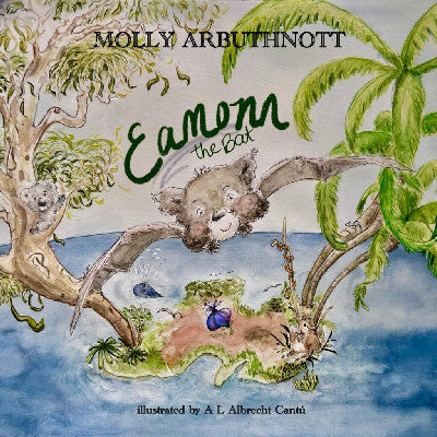 Clawr llyfr / Book cover: Eamonn the Bat