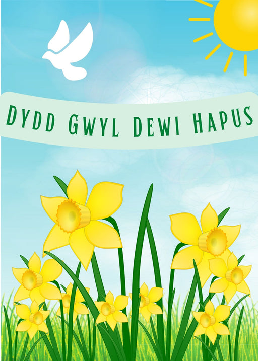 Dydd Gwyl Dewi Hapus | Cardiau.Cymru - Siop Y Pentan
