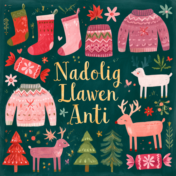 Nadolig Llawen Anti | Cardiau.Cymru