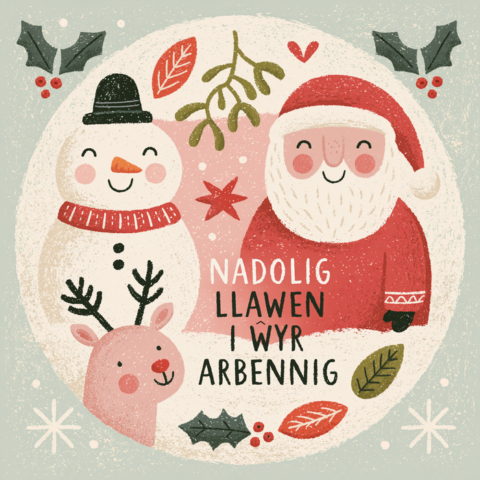 Nadolig Llawen Ŵyr | Cardiau.Cymru - Siop Y Pentan