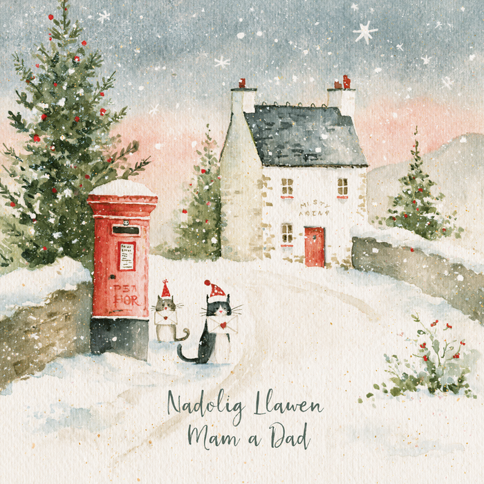 Nadolig Llawen Mam a Dad | Cardiau.Cymru