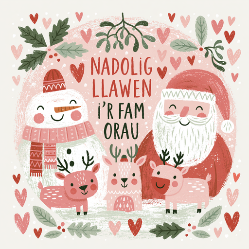 Nadolig Llawen Mam | Cardiau.Cymru - Siop Y Pentan