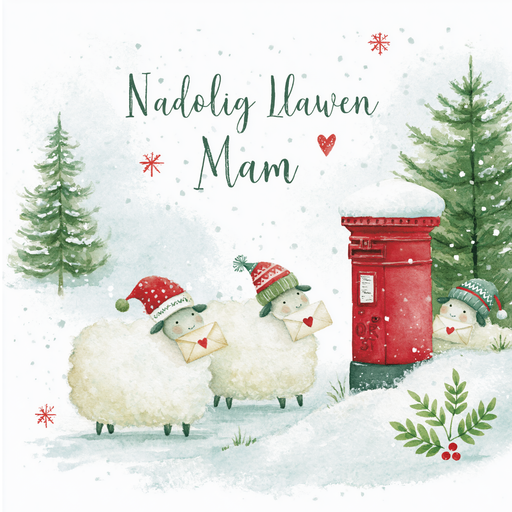 Nadolig Llawen Mam | Cardiau.Cymru - Siop Y Pentan