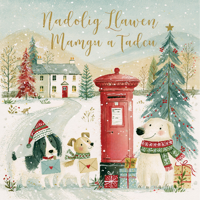 Nadolig Llawen Mamgu a Tadcu | Cardiau.Cymru