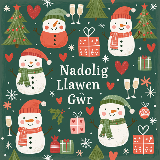 Nadolig Llawen Gŵr | Cardiau.Cymru - Siop Y Pentan