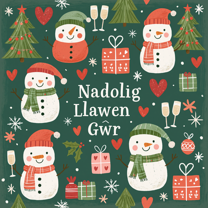 Nadolig Llawen Gŵr | Cardiau.Cymru