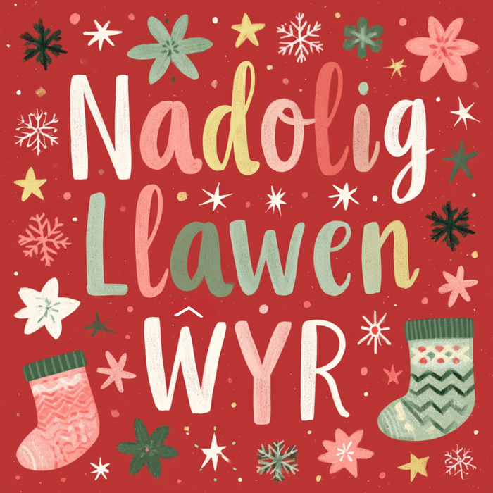 Nadolig Llawen Ŵyr | Cardiau.Cymru - Siop Y Pentan