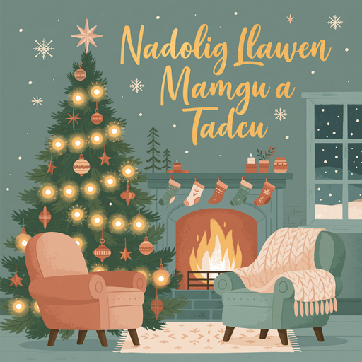 Nadolig Llawen Mamgu a Tadcu | Cardiau.Cymru - Siop Y Pentan