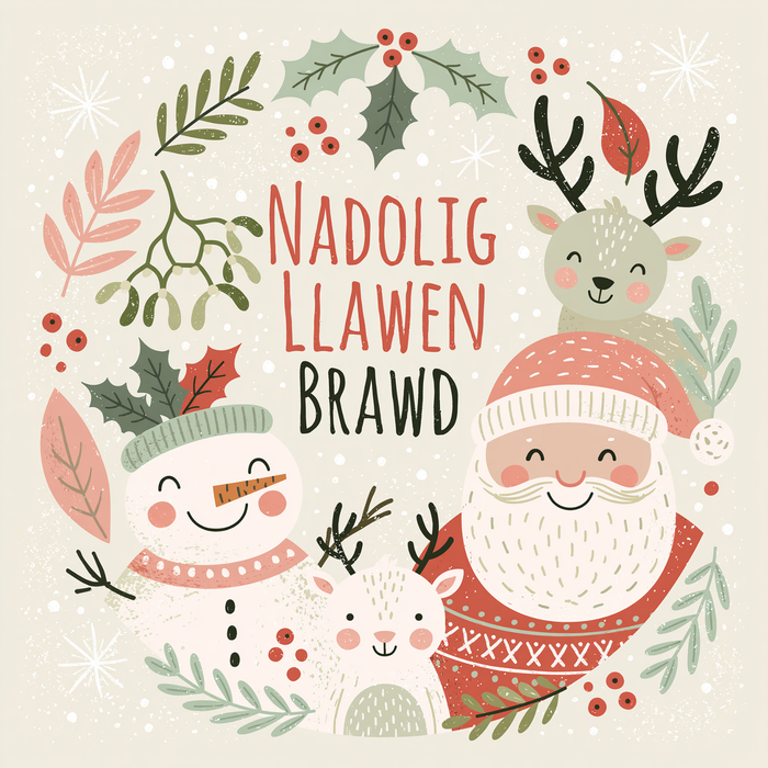 Nadolig Llawen Brawd | Cardiau.Cymru