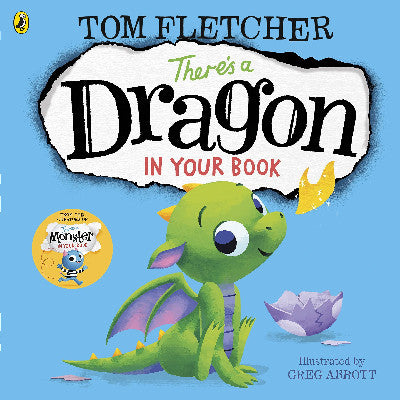 Clawr llyfr / Book cover: There's a Dragon in Your Book