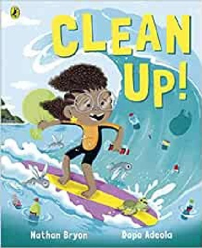Clawr llyfr / Book cover: Clean Up!