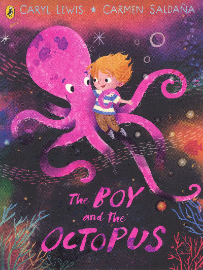 Clawr llyfr / Book cover: The Boy and the Octopus