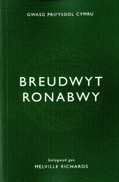 Clawr llyfr / Book cover: Breudwyt Ronabwy