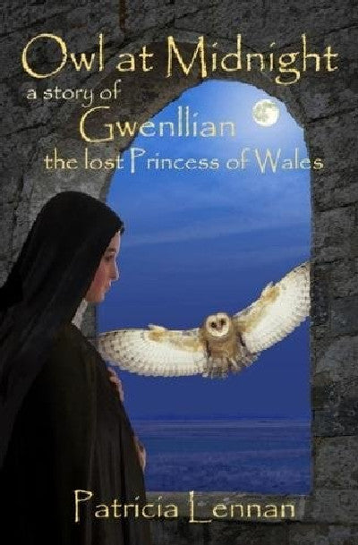 Clawr llyfr / Book cover: Owl at Midnight - A Story of Gwenllian the Lost Princess of Wales