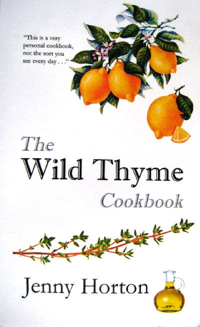 Clawr llyfr / Book cover: The Wild Thyme Cookbook