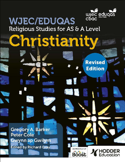 Clawr llyfr / Book cover: WJEC/Eduqas Religious Studies for A Level & AS -Christianity (Revised Edition)