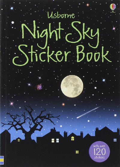 Clawr llyfr / Book cover: Usborne Night Sky Sticker Book