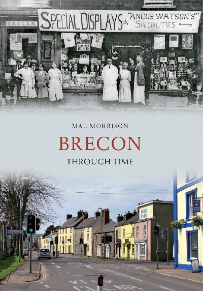 Clawr llyfr / Book cover: Brecon Through Time