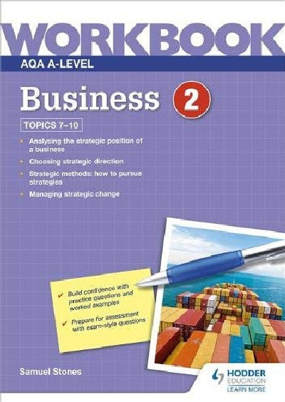 Clawr llyfr / Book cover: AQA A-Level Business Workbook 2