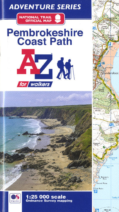 Clawr llyfr / Book cover: Pembrokeshire Coast Path A-Z