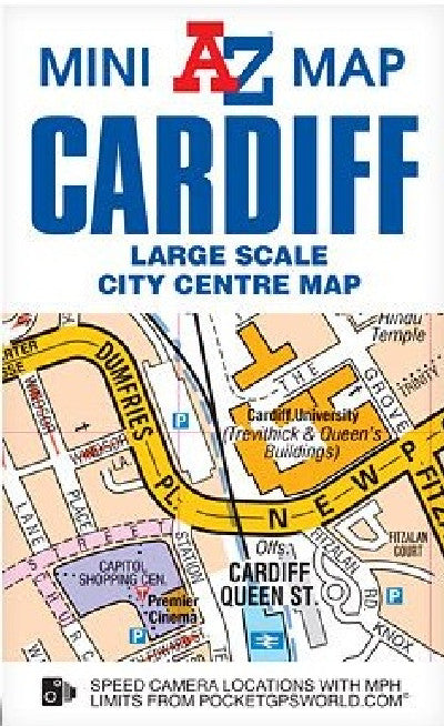 Clawr llyfr / Book cover: Mini A-Z Map: Cardiff