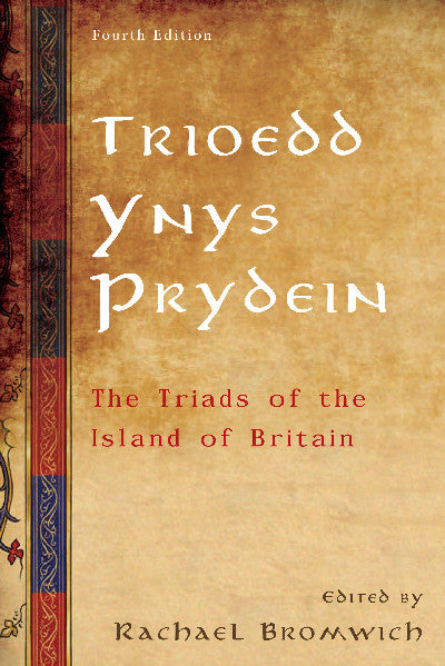 Clawr llyfr / Book cover: Trioedd Ynys Prydein: The Triads of the Island of Britain