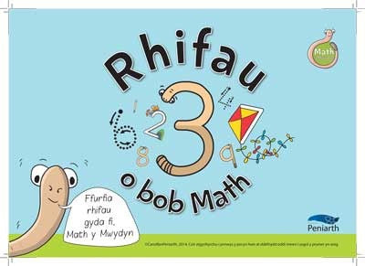 Clawr llyfr / Book cover: Math y Mwydyn - Rhifau o Bob Math
