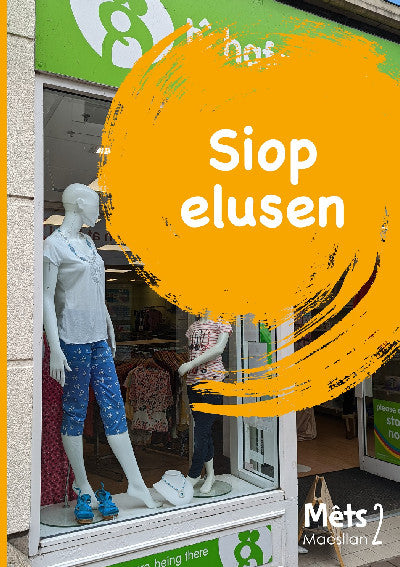 Clawr llyfr / Book cover: Mêts Maesllan 2 - Siop Elusen