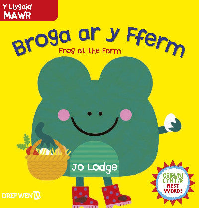 Clawr llyfr / Book cover: Broga ar y Fferm / Frog at the Farm — Frog at the Farm