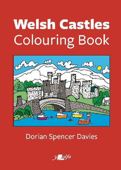Clawr llyfr / Book cover: Welsh Castles Colouring Book