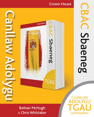 Clawr llyfr / Book cover: CBAC TGAU Sbaeneg: Canllaw Adolygu