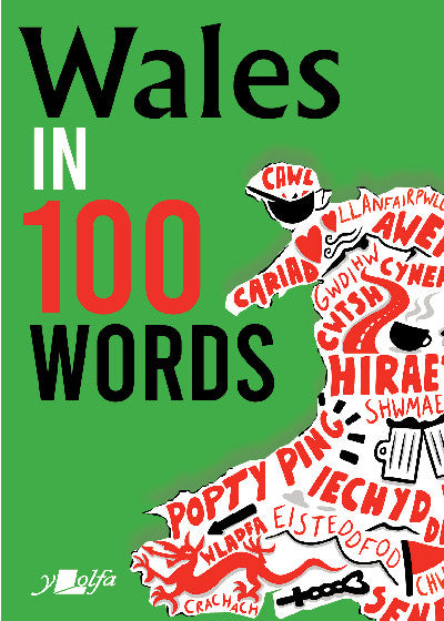 Clawr llyfr / Book cover: Wales in 100 Words