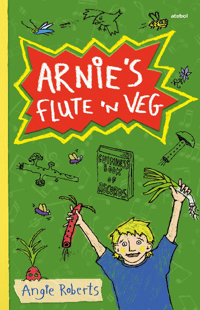 Clawr llyfr / Book cover: Arnie's Flute 'N Veg