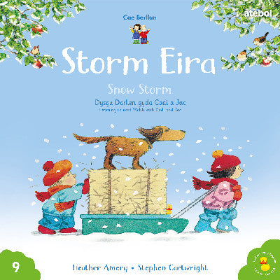 Clawr llyfr / Book cover: Cyfres Cae Berllan: Storm Eira / Snow Storm