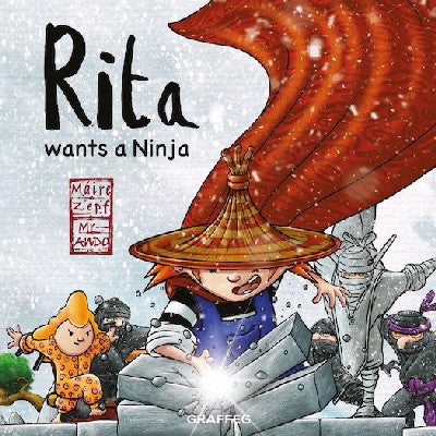 Clawr llyfr / Book cover: Rita Wants a Ninja