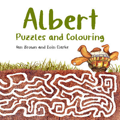 Clawr llyfr / Book cover: Albert Puzzles and Colouring