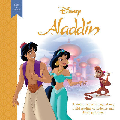 Clawr llyfr / Book cover: Disney Back to Books: Aladdin