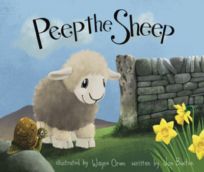 Clawr llyfr / Book cover: Peep the Sheep
