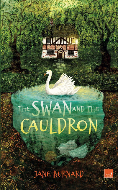 Clawr llyfr / Book cover: The Swan and the Cauldron