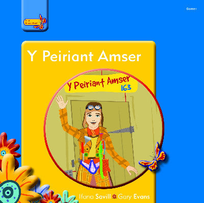 Clawr llyfr / Book cover: Pobl Pentre Bach: Y Peiriant Amser
