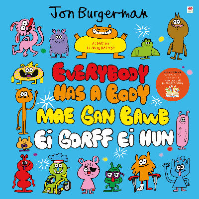 Clawr llyfr / Book cover: Everybody Has a Body / Mae gan Bawb ei Gorff ei Hun