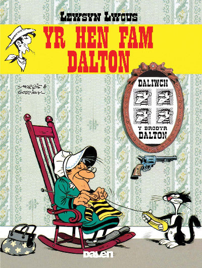 Clawr llyfr / Book cover: Lewsyn Lwcus: Yr Hen Fam Dalton