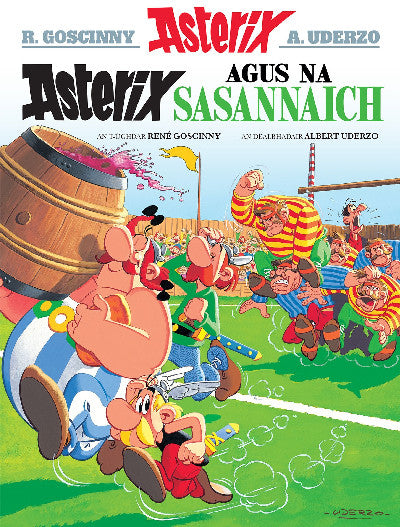 Clawr llyfr / Book cover: Asterix Agus Na Sasannaich (Gaelic)